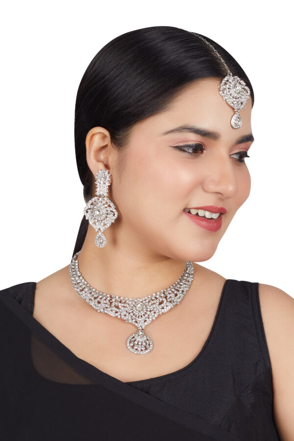 Silver Alloy Rhodium Jewelry Collection