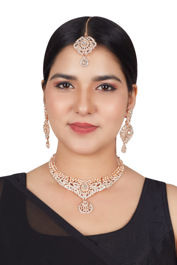 Gold-Plated Rose-Gold Alloy Jewelry Selection