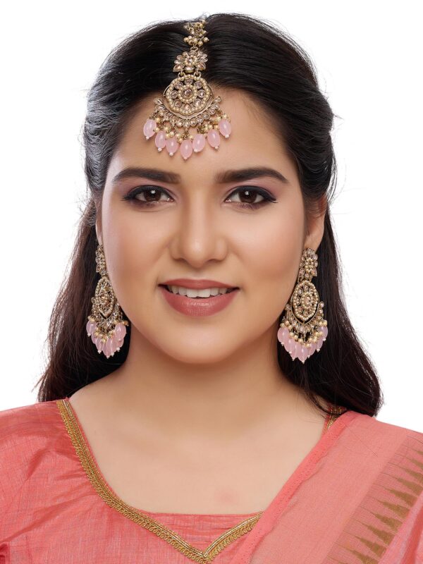 Alloy Gold-plated Mehndi Earring Set