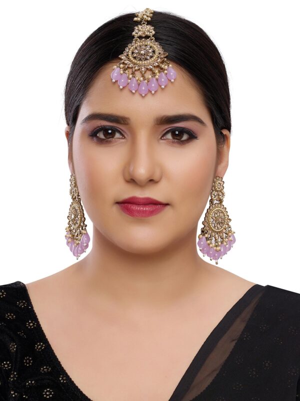 Alloy Gold-plated Mehndi Earring Set